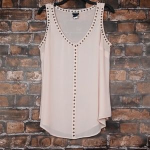 Torrid| Blush Sleeveless Grommet Tunic